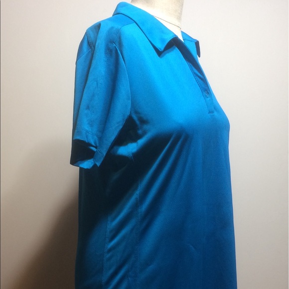 Jeunesse Shirt Sz L Womens Blue Polo Top Dri-Fit - Picture 7 of 8